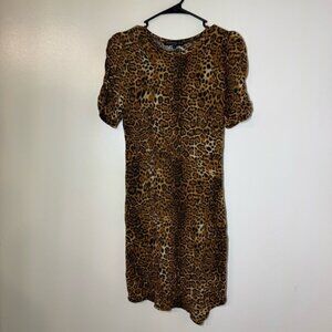 Generation Love Leopard Print Asymmetrical Dress